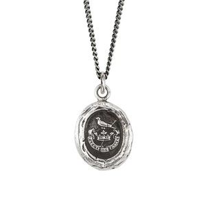 Pyrrha “Unbreakable” Silver Talisman Necklace